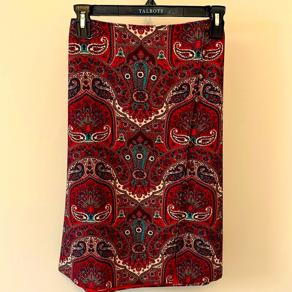 Talbots Paisley Skirt - 6